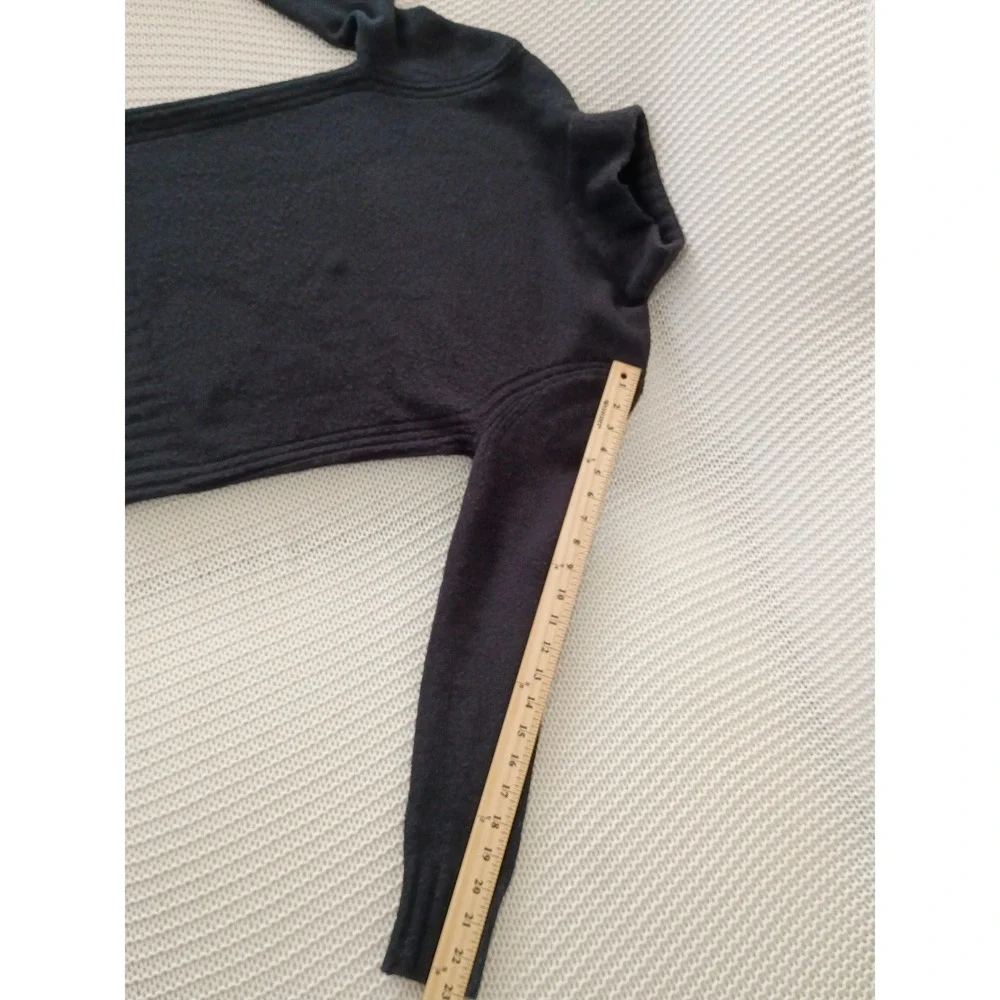 J.Crew Womens Merino Wool Alpaca Blend Mock Neck Turtleneck Sweater Black‎ Small